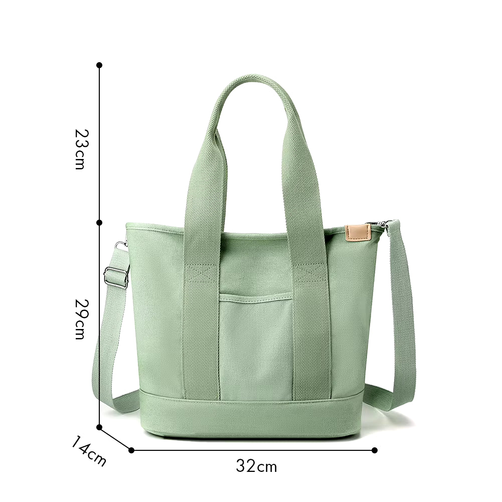 Canvas Bags for Women Handbags Shoulder Bags Solid Color Totes Shopper Bags Top-Handle Bags Casual Female Small Crossbody Bags