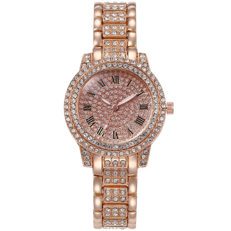 Women'S Luxury Crystal Exquisite Wristwatch Quartz Relogio Feminino Casual Ladies Watches Clock Montre Femme Mujer Female Saati