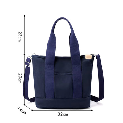 Canvas Bags for Women Handbags Shoulder Bags Solid Color Totes Shopper Bags Top-Handle Bags Casual Female Small Crossbody Bags