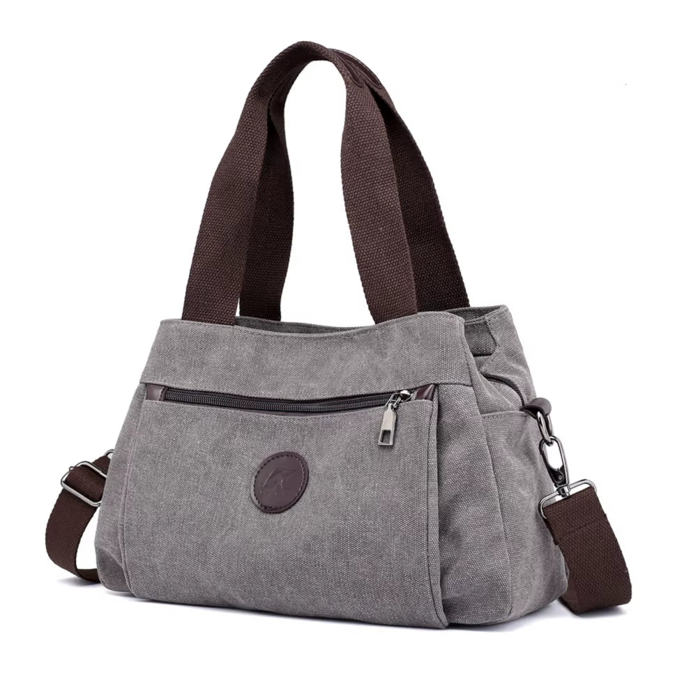 Women's Large Capacity Canvas Handbags - Versatile Shoulder, Messenger, and Crossbody Tote Bags for Work