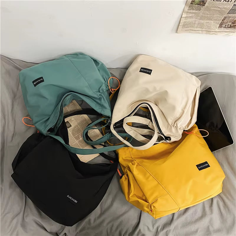 Shoulder Bags, Women'S Fashion Lazy Trend Bags, Large-Capacity Bags, Student Bags, New Korean Version of Simple Messenger Bags