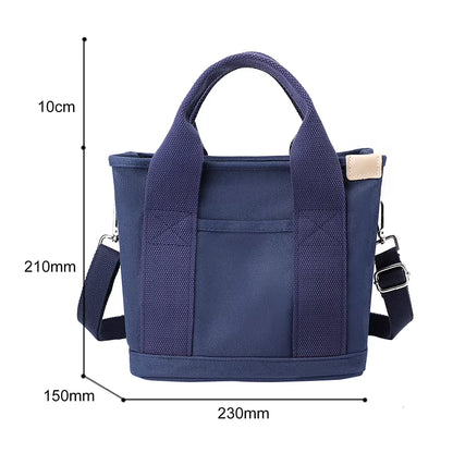 Canvas Bags for Women Handbags Shoulder Bags Solid Color Totes Shopper Bags Top-Handle Bags Casual Female Small Crossbody Bags