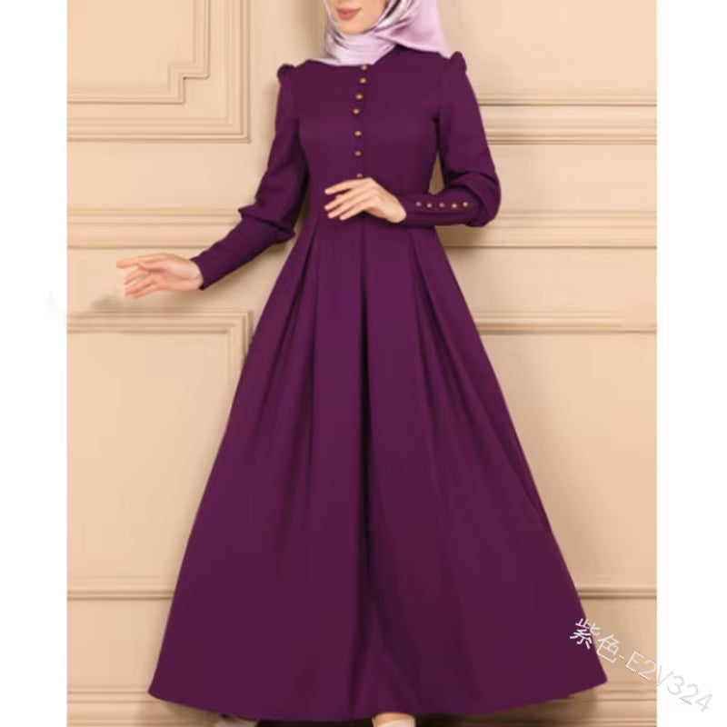 2025 Women's Long Muslim Dress - Abayas, Arabic Caftan, Moroccan Kaftan, Djelaba, Islamic Clothing