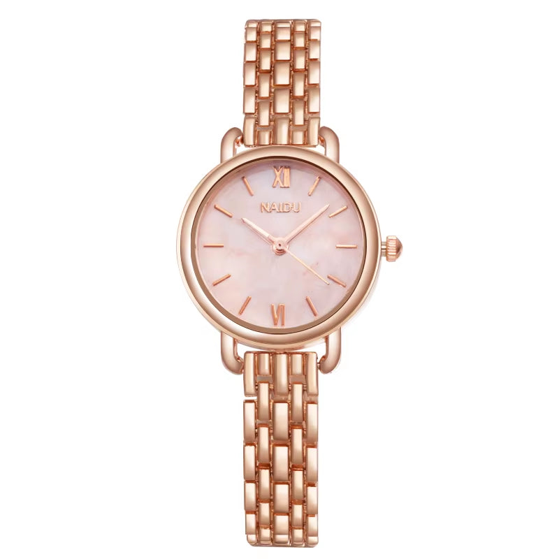 Fashion Rose Gold Woman Watch Luxury Stainless Steel Ladies Watches Small Dial Elegant Female Quartz Bracelet Wristwatch Reloj