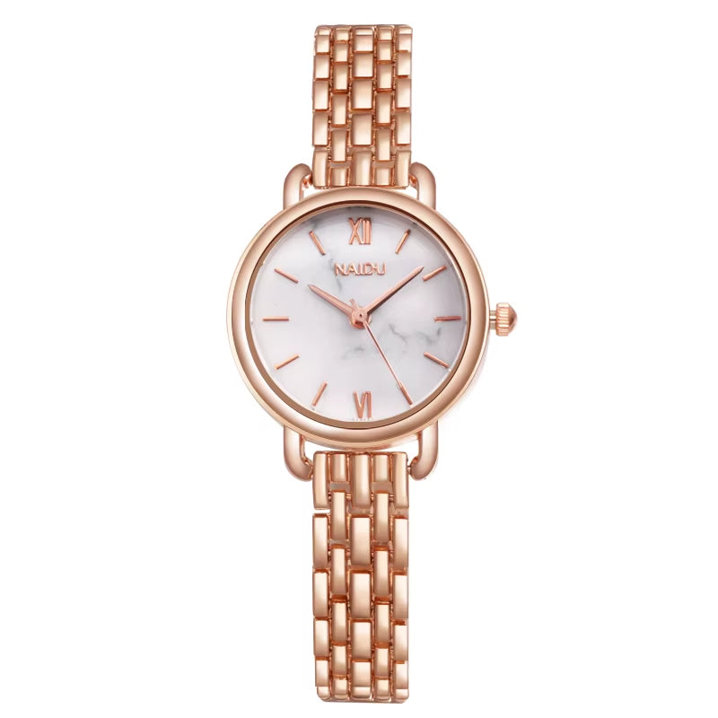 Fashion Rose Gold Woman Watch Luxury Stainless Steel Ladies Watches Small Dial Elegant Female Quartz Bracelet Wristwatch Reloj