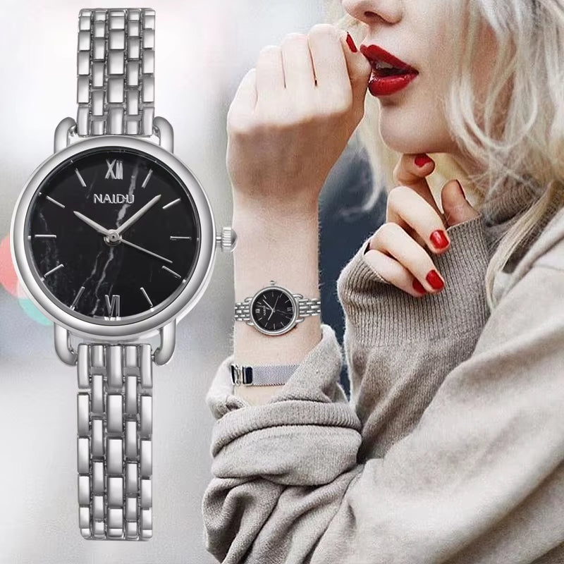 Fashion Rose Gold Woman Watch Luxury Stainless Steel Ladies Watches Small Dial Elegant Female Quartz Bracelet Wristwatch Reloj