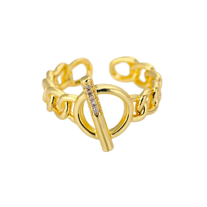 48 Style Women Stainless Steel Rings Gold Color Hollow Out Geometric Open Ring for Female Golden Charm Jewelry Accessories Gifts