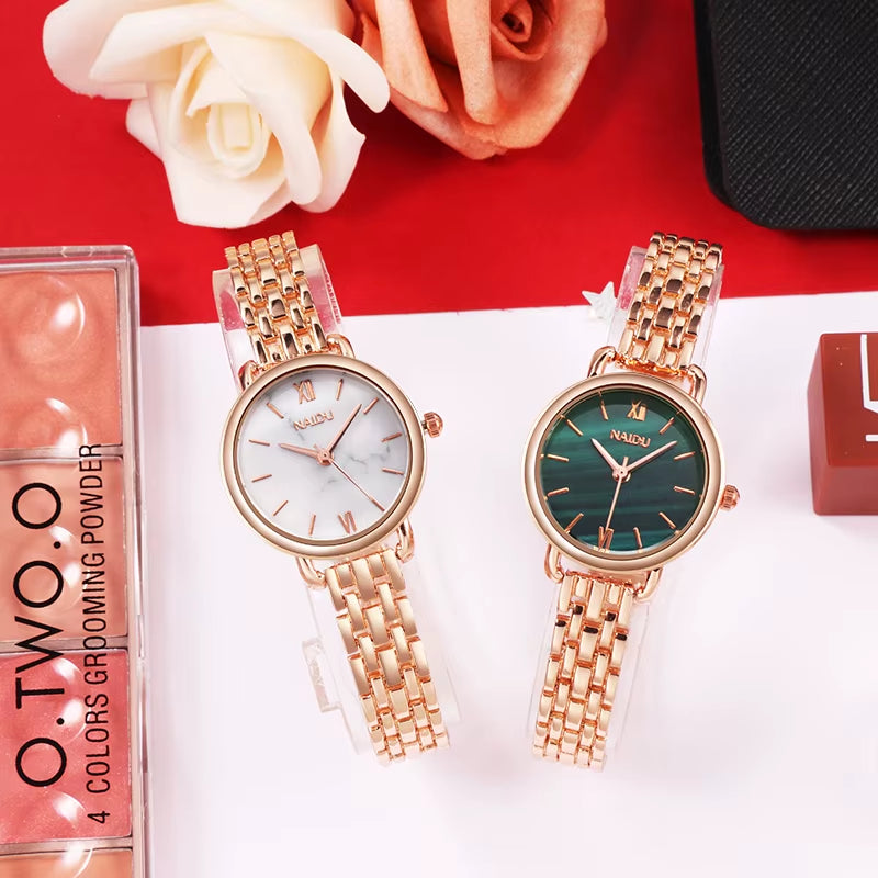 Fashion Rose Gold Woman Watch Luxury Stainless Steel Ladies Watches Small Dial Elegant Female Quartz Bracelet Wristwatch Reloj