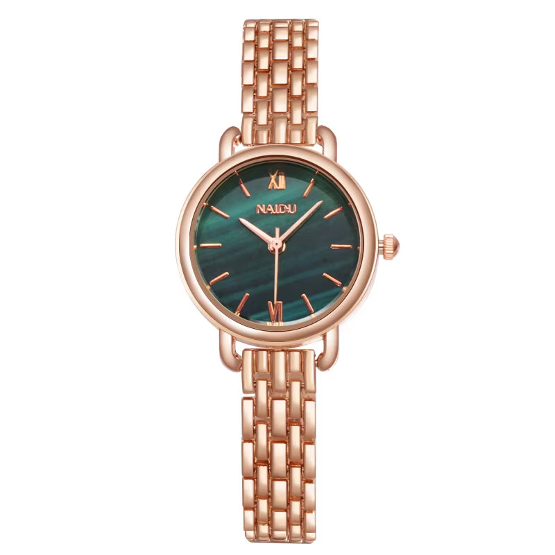 Fashion Rose Gold Woman Watch Luxury Stainless Steel Ladies Watches Small Dial Elegant Female Quartz Bracelet Wristwatch Reloj