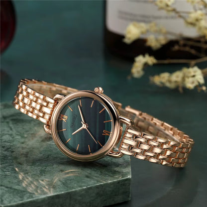 Fashion Rose Gold Woman Watch Luxury Stainless Steel Ladies Watches Small Dial Elegant Female Quartz Bracelet Wristwatch Reloj