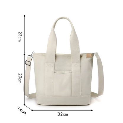 Canvas Bags for Women Handbags Shoulder Bags Solid Color Totes Shopper Bags Top-Handle Bags Casual Female Small Crossbody Bags