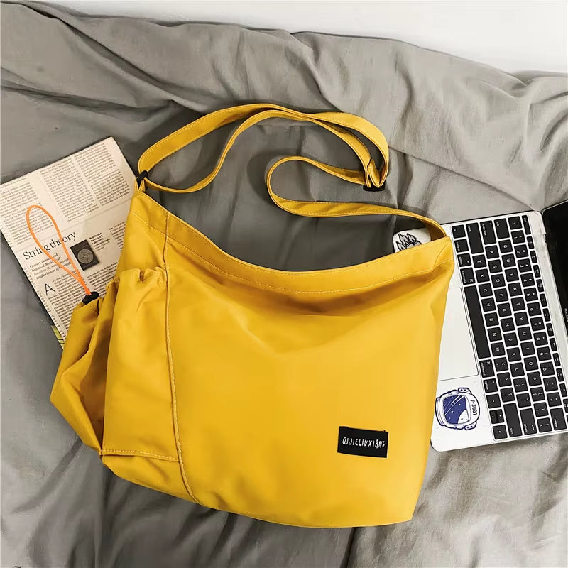 Shoulder Bags, Women'S Fashion Lazy Trend Bags, Large-Capacity Bags, Student Bags, New Korean Version of Simple Messenger Bags